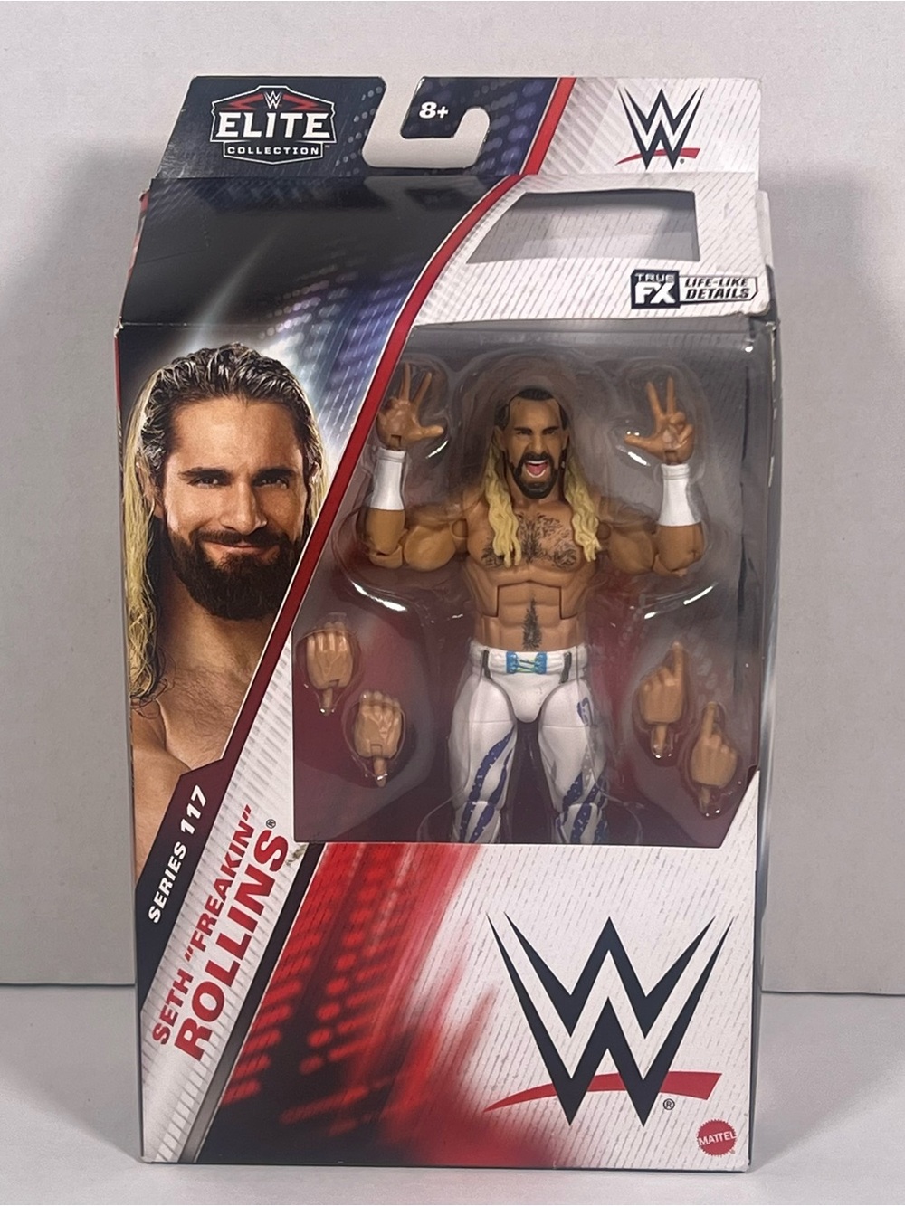 WWE Seth Rollins Action Figure - White & Blue Attire